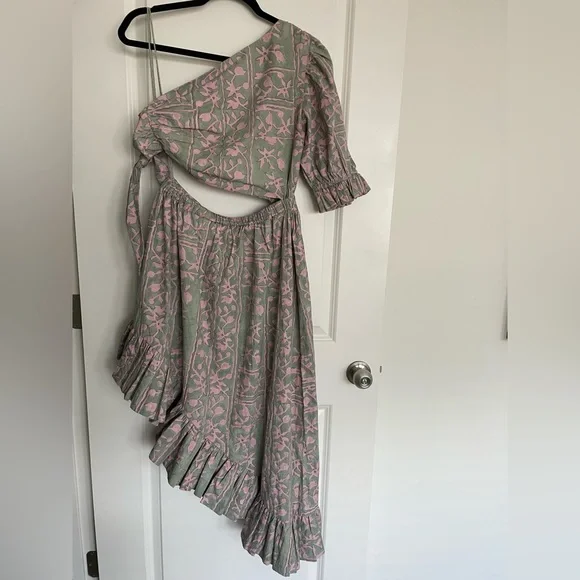NWOT Cleobella Paola Ankle Dress in Border Print - Picture 12 of 15